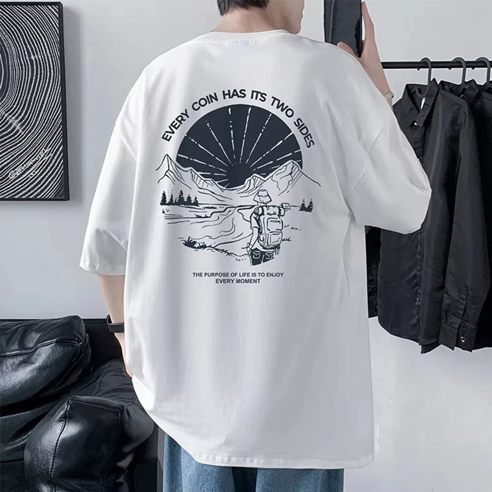T-shirt imprimé oversize pour homme DRIPMOOD