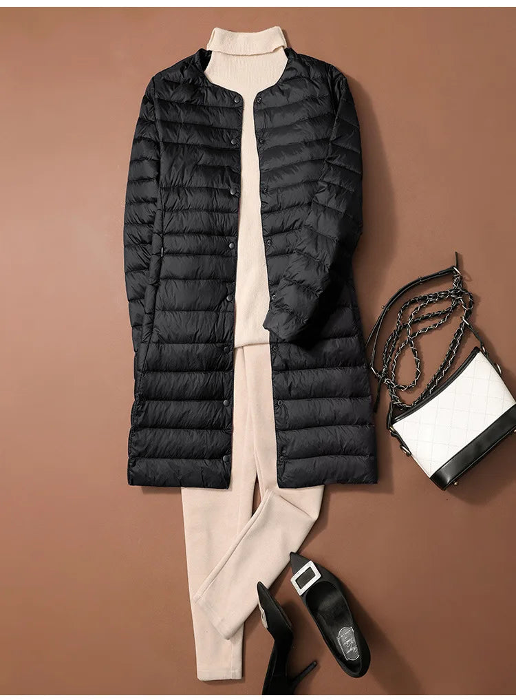 Doudoune longue légère femme DRIPMOOD