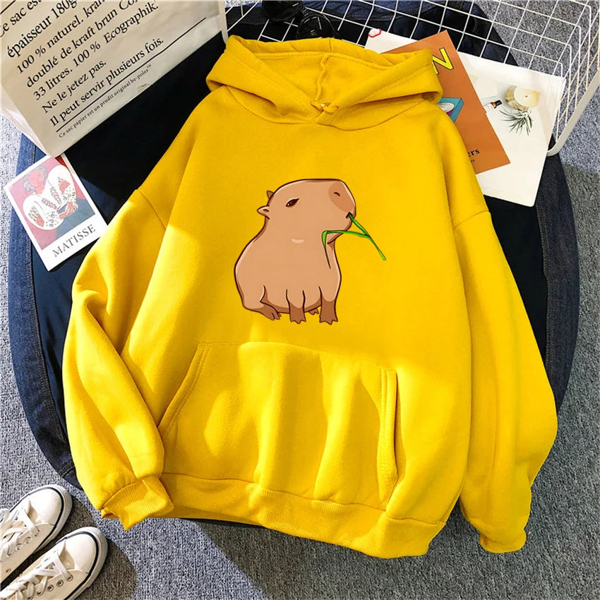 Sweat à capuche mixte Capybara Kawaii DRIPMOOD