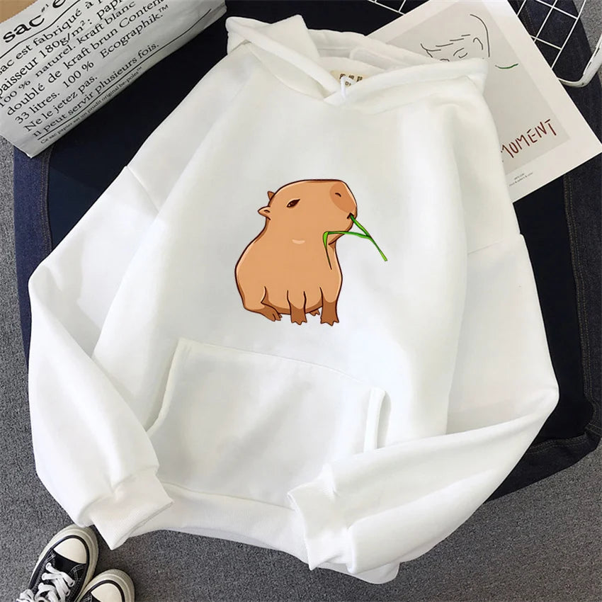 Sweat à capuche mixte Capybara Kawaii DRIPMOOD