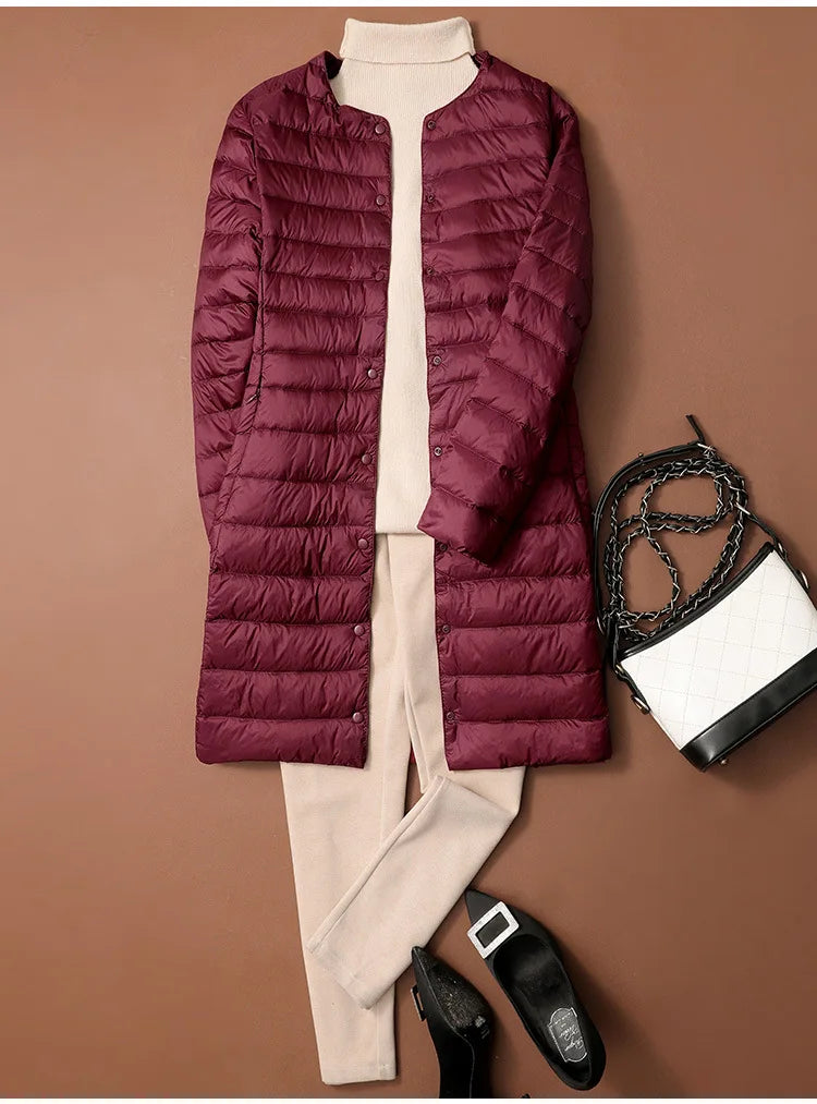 Doudoune longue légère femme DRIPMOOD