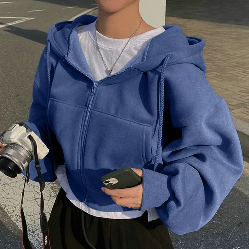 Sweat-shirt à capuche hiver pour femme DRIPMOOD