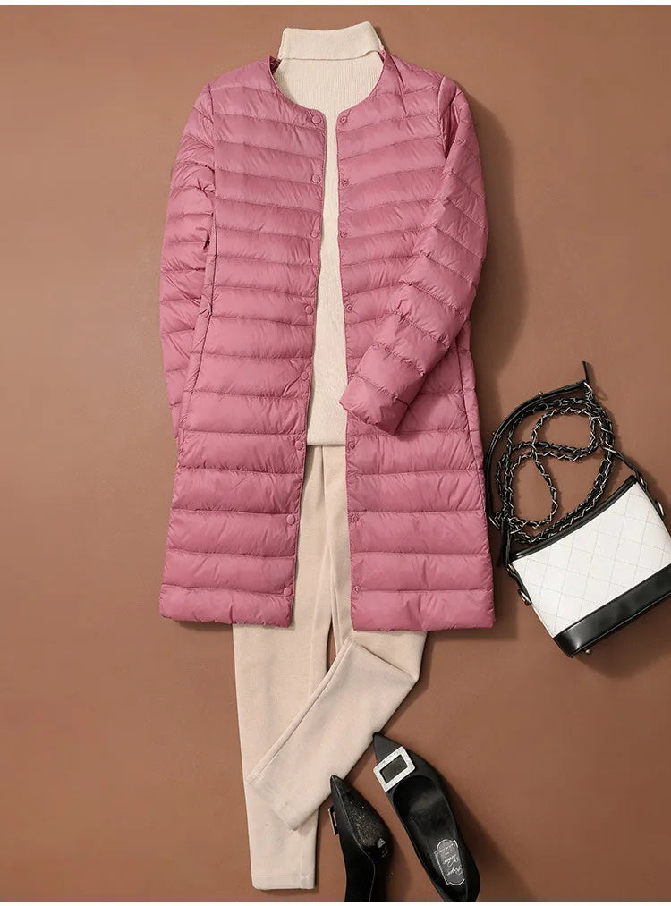 Doudoune longue légère femme DRIPMOOD