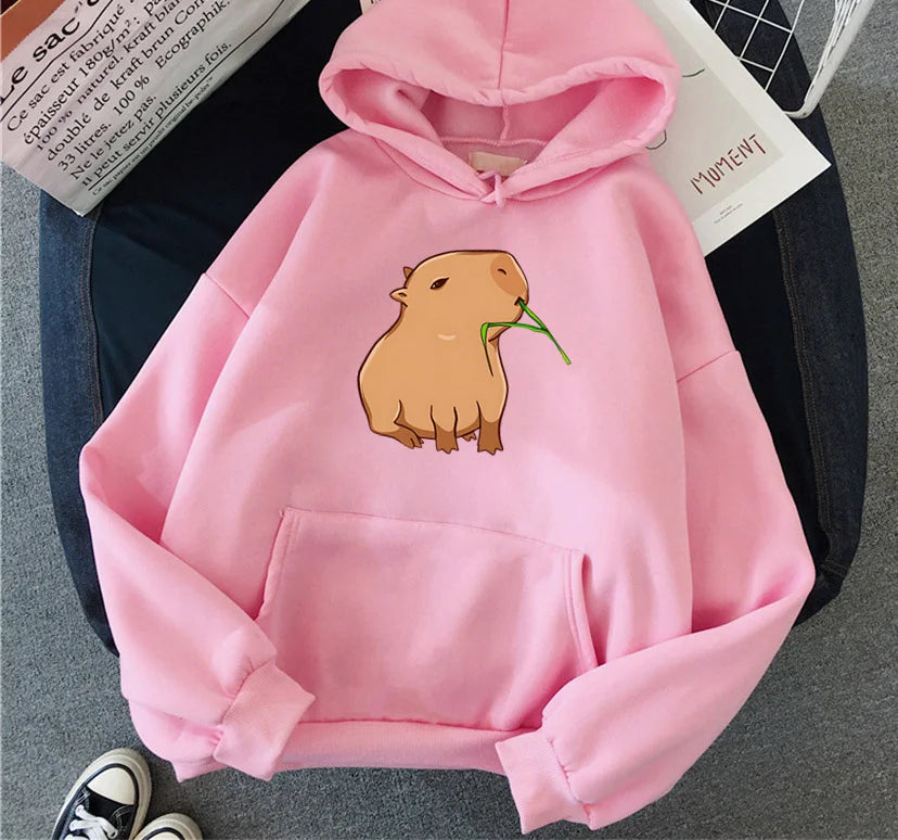 Sweat à capuche mixte Capybara Kawaii DRIPMOOD