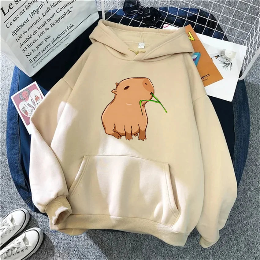 Sweat à capuche mixte Capybara Kawaii DRIPMOOD