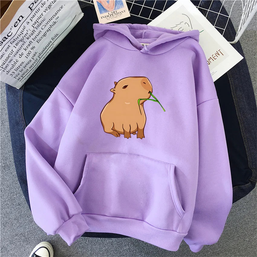 Sweat à capuche mixte Capybara Kawaii DRIPMOOD