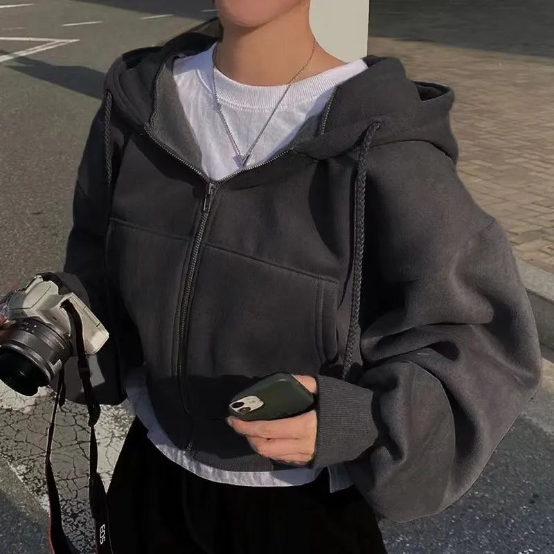 Sweat-shirt à capuche hiver pour femme DRIPMOOD