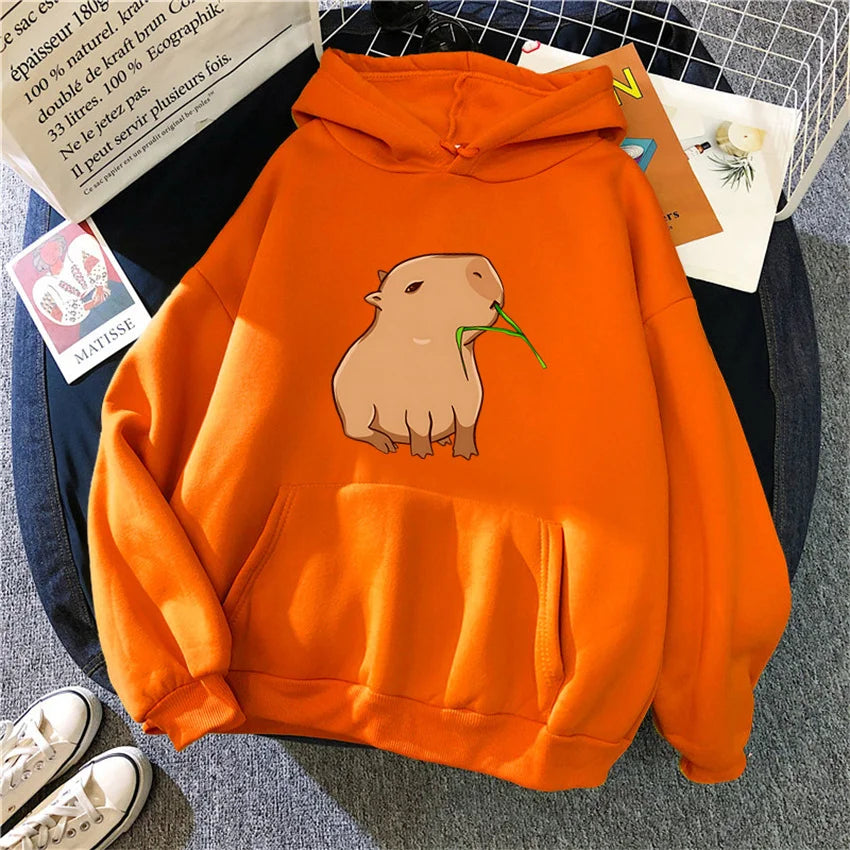Sweat à capuche mixte Capybara Kawaii DRIPMOOD