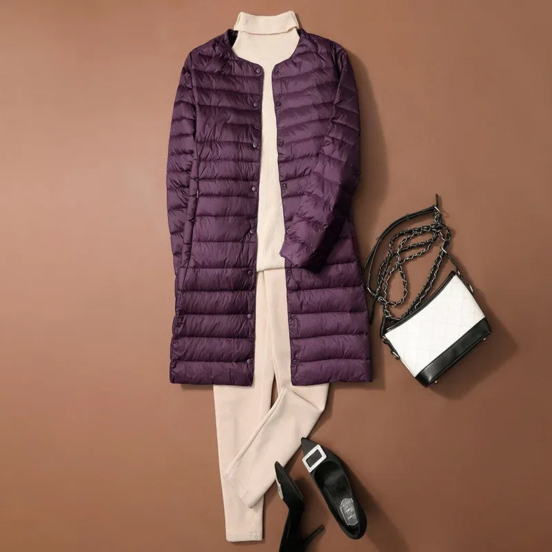 Doudoune longue légère femme DRIPMOOD