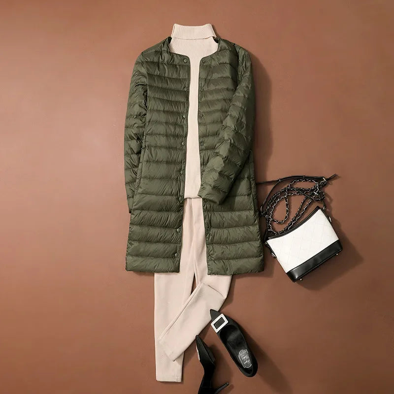 Doudoune longue légère femme DRIPMOOD